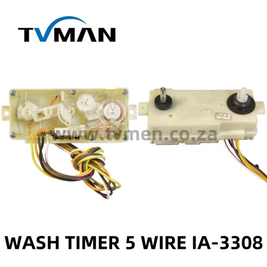 WASHING MACHINE WASH TIMER DOUBLE 5 WIRE IA- 3308